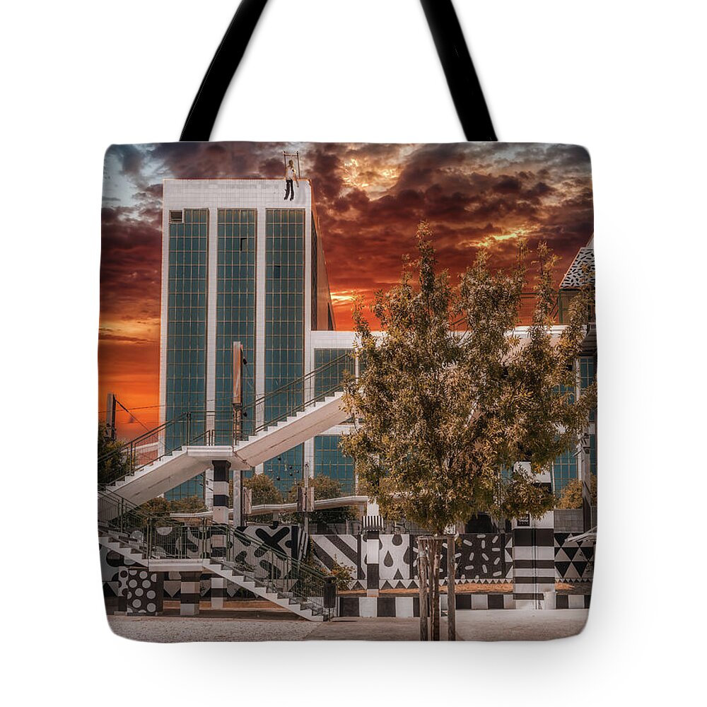 Popart Tote Bag featuring the photograph Hang him higher by Micah Offman