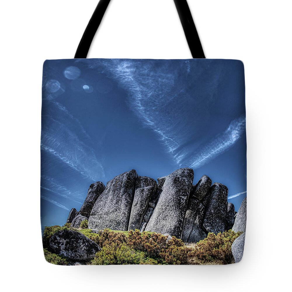 Serra Da Estrela Tote Bag featuring the photograph Hanging Rock by Micah Offman