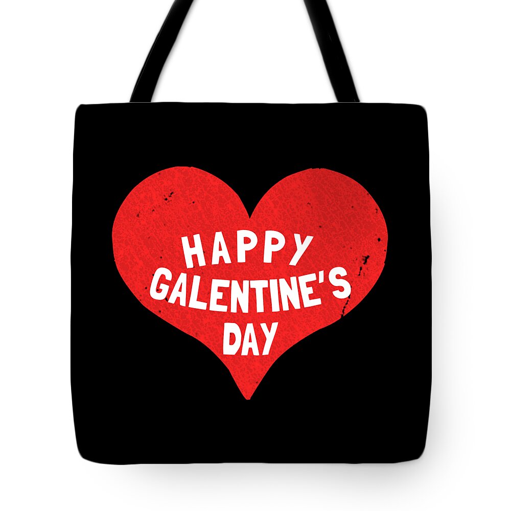 Funny Tote Bag featuring the digital art Happy Galentines Day by Flippin Sweet Gear