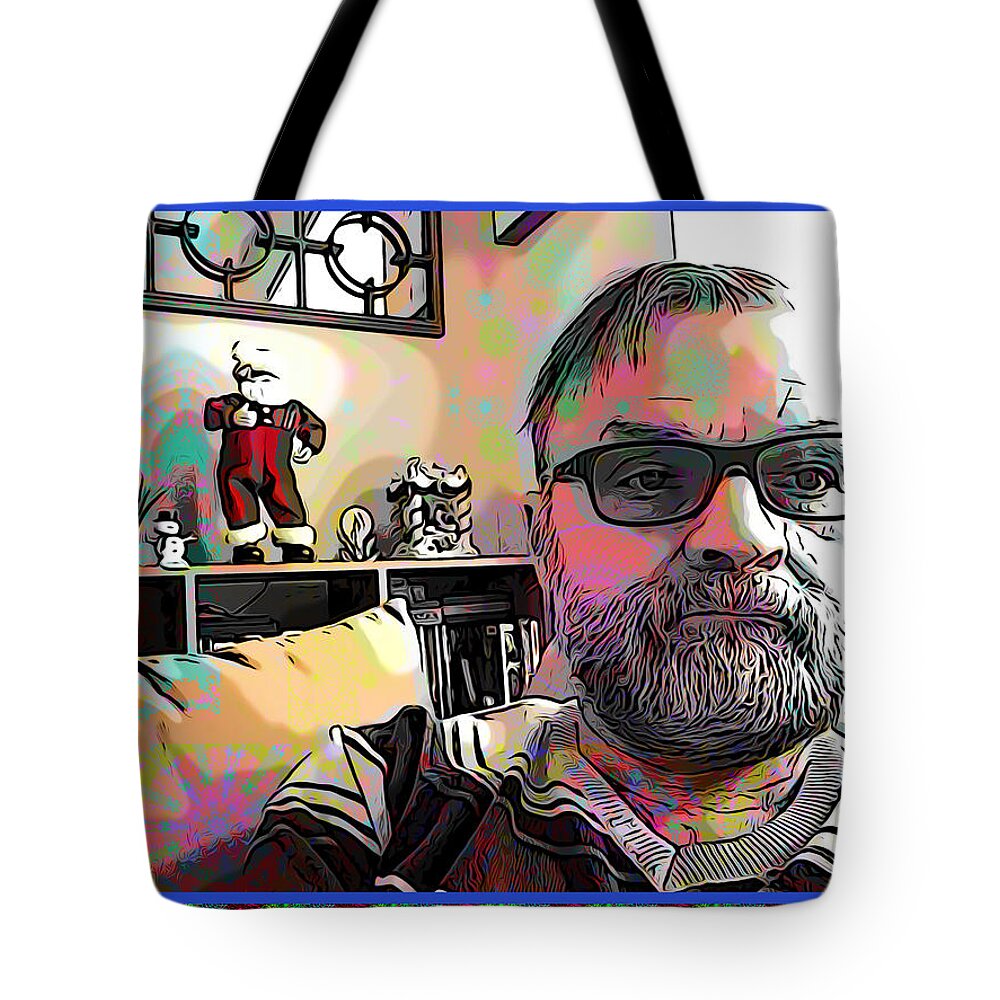 Patterns Tote Bag featuring the digital art Happy New Year by Rod Whyte