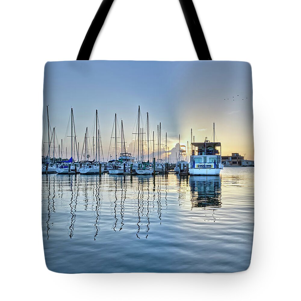Boats Tote Bag featuring the photograph Harbor Inspiration by Ty Husak