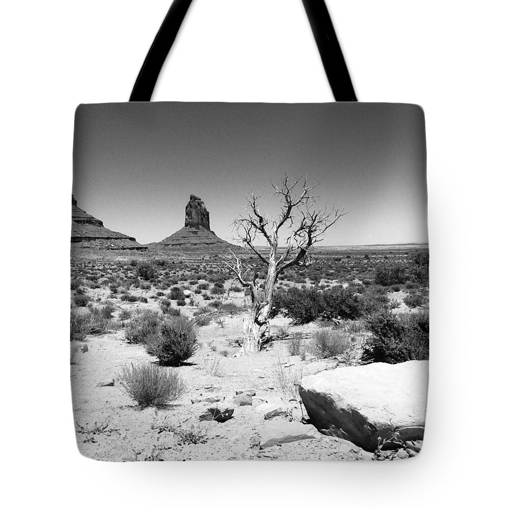Tree Tote Bag featuring the photograph Hardscrabble Land by Calvin Boyer