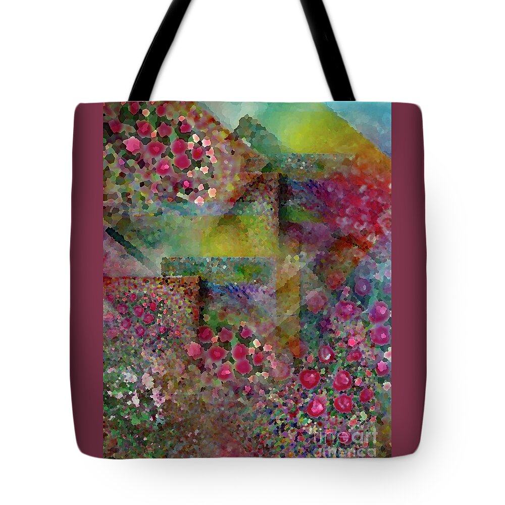 Flowers Tote Bag featuring the painting Harmony 2101 by Corinne Carroll