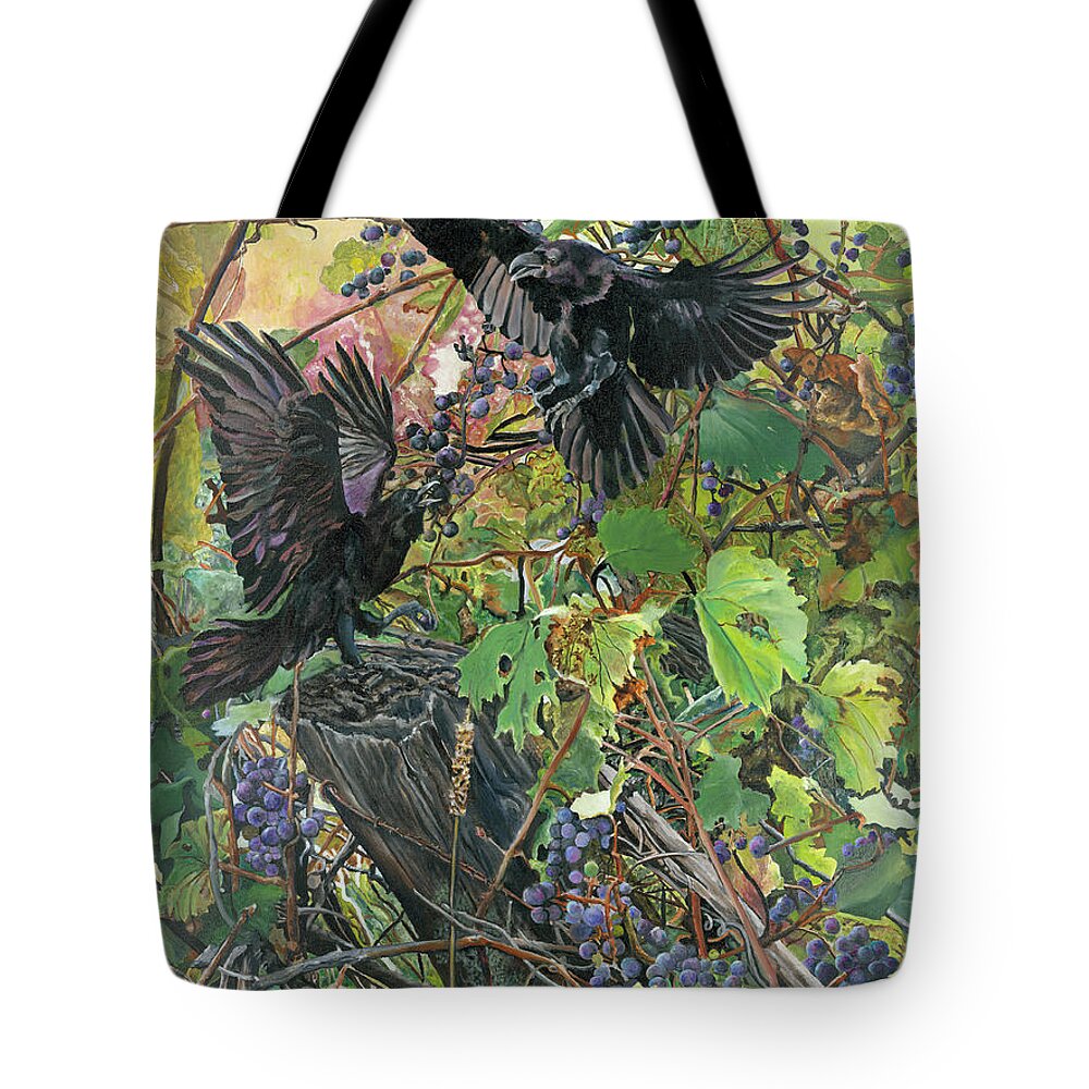 Wild Grape Tote Bags