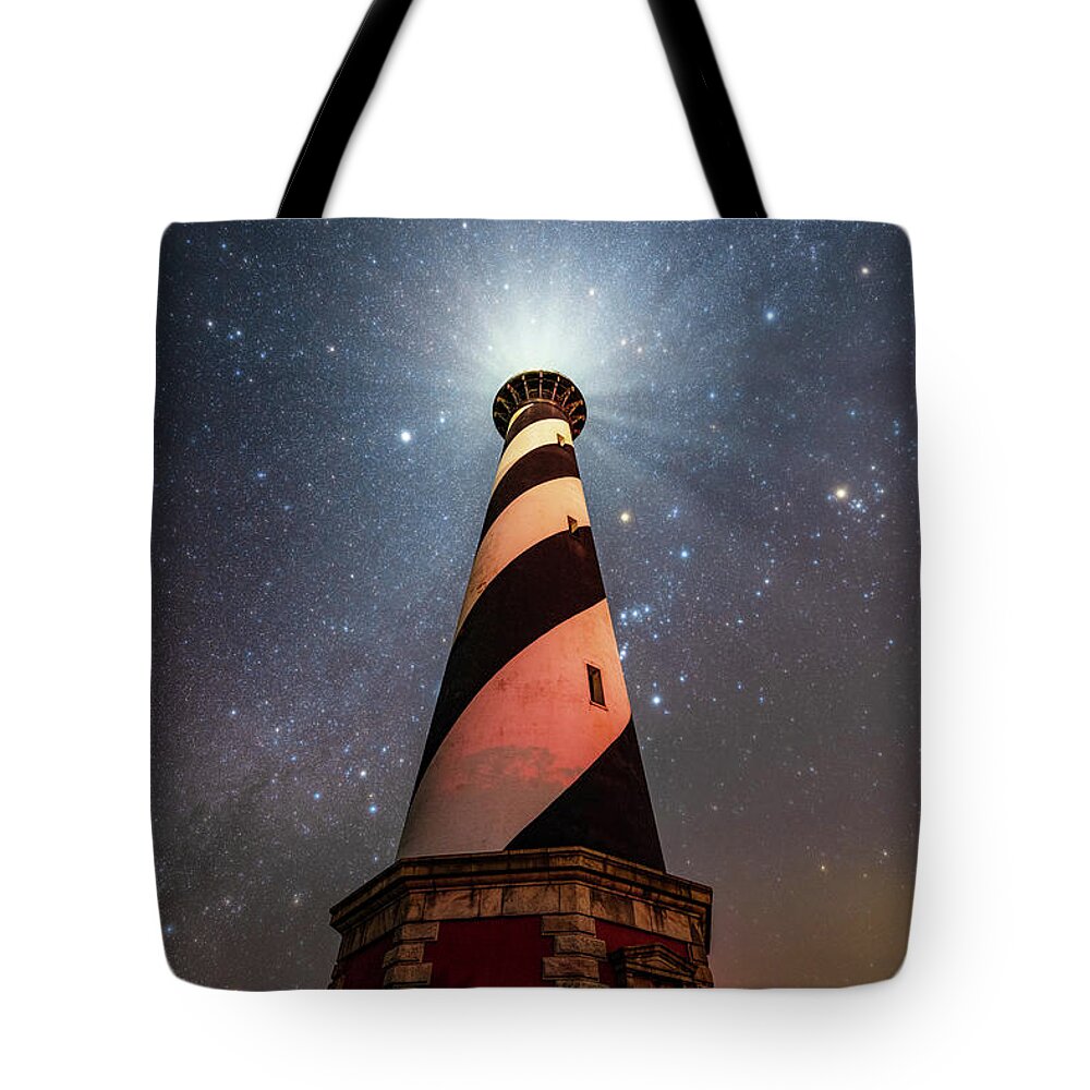 Cape Hatteras Tote Bag featuring the photograph Hatteras Night by Anthony Heflin