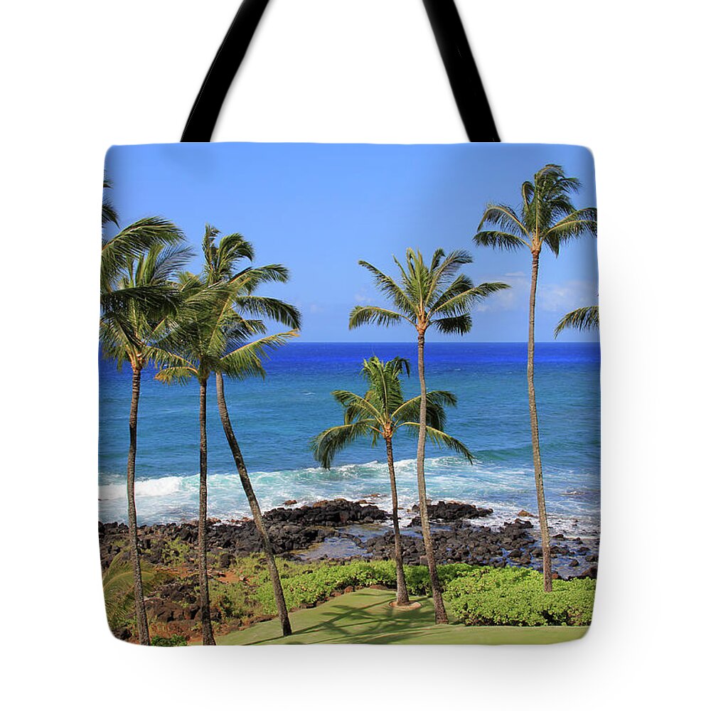 Trees Tote Bag featuring the photograph Hawaiian Palms by Robert Carter