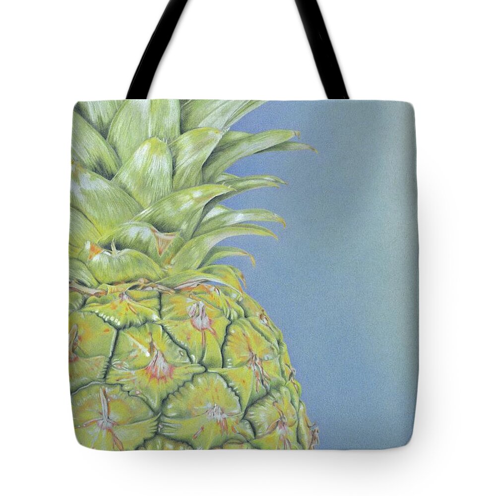 Pineapple Tote Bag featuring the painting Hawaiian Pineapple by Karrie J Butler