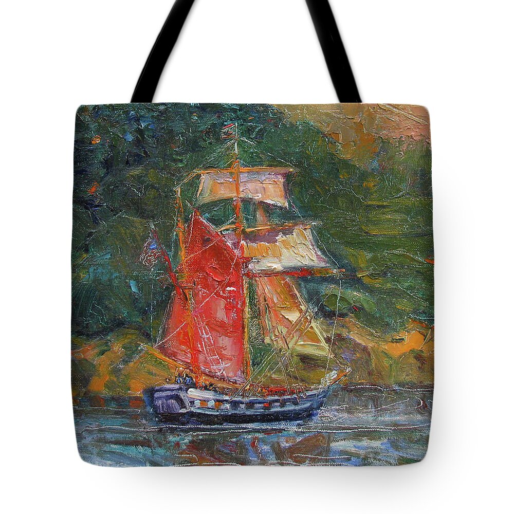 Hawiian Chieftain Tote Bag featuring the painting Hawiian Chieftain by John McCormick