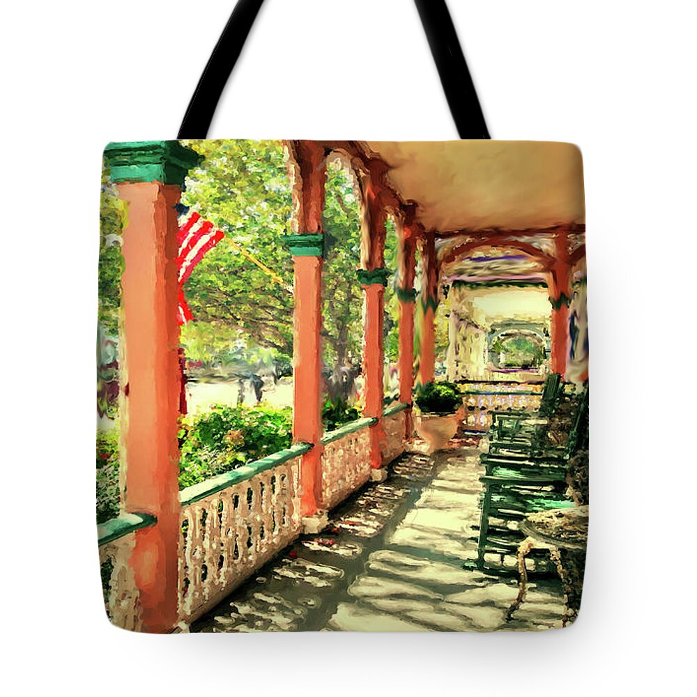 The Mainstay Tote Bag featuring the painting The Mainstay by Joel Smith