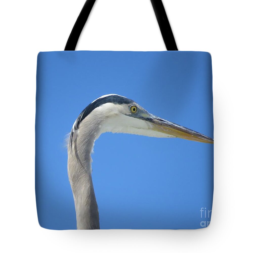 Heron Tote Bag featuring the photograph Head Shot by World Reflections By Sharon