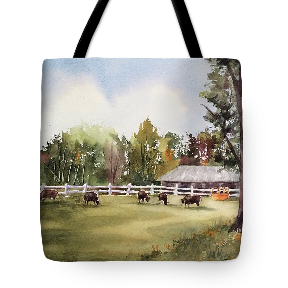  Tote Bag featuring the painting Heads Up by Barbara Parisien