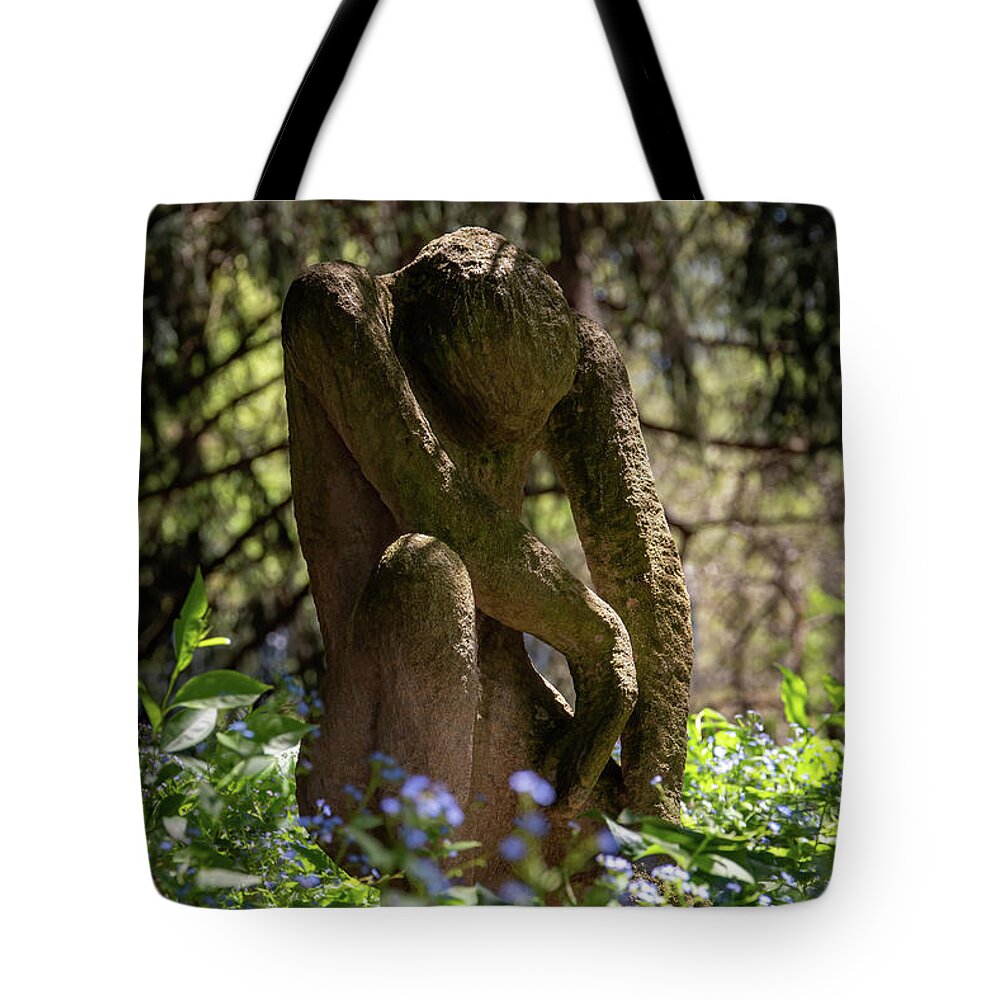 Statue Tote Bag featuring the photograph Healing Touch by Arthur Oleary