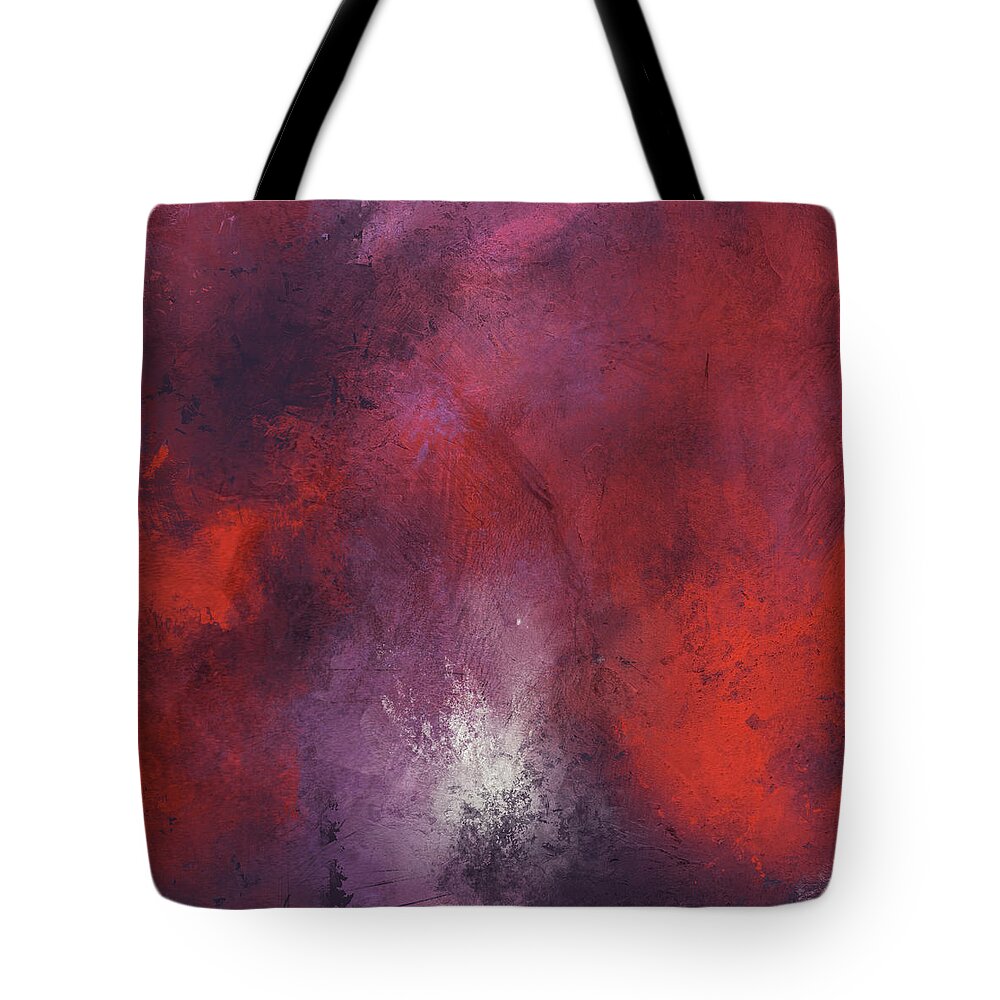 Abstract Tote Bag featuring the painting Hear Me by Jai Johnson