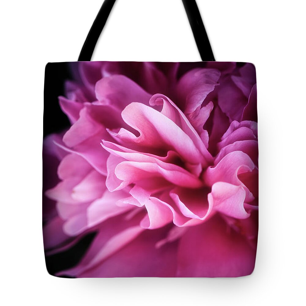 Peony Tote Bag featuring the photograph Heart of Peony by Philippe Sainte-Laudy