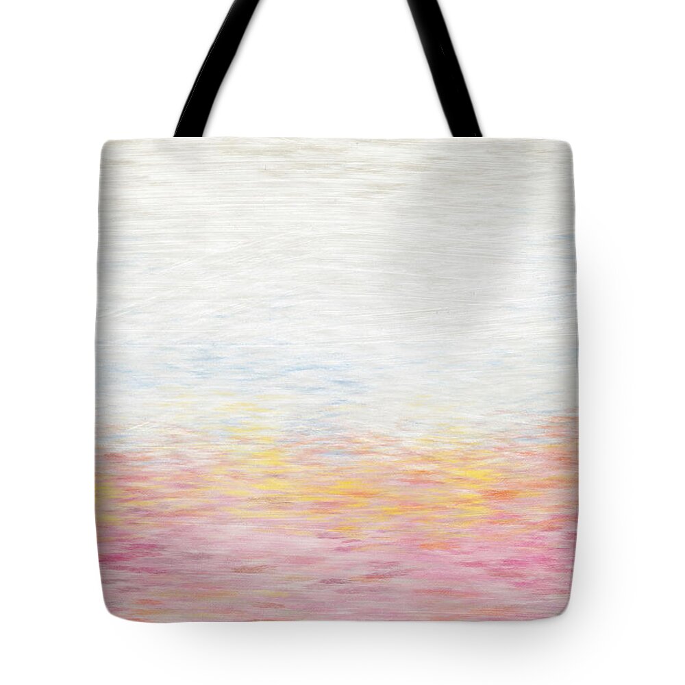 Abstract Tote Bag featuring the mixed media Hearts Delight- Art by Linda Woods by Linda Woods