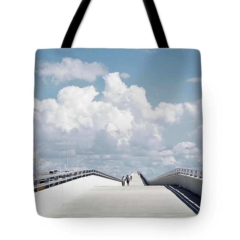 Bridge Tote Bag featuring the photograph Heavenly Dimensions by Lizette Tolentino