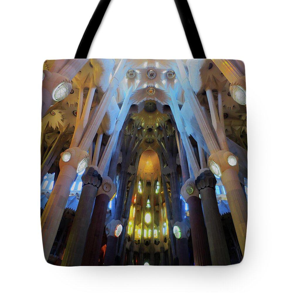 Abstract Tote Bag featuring the photograph Heavenly Light by Rick Locke - Out of the Corner of My Eye