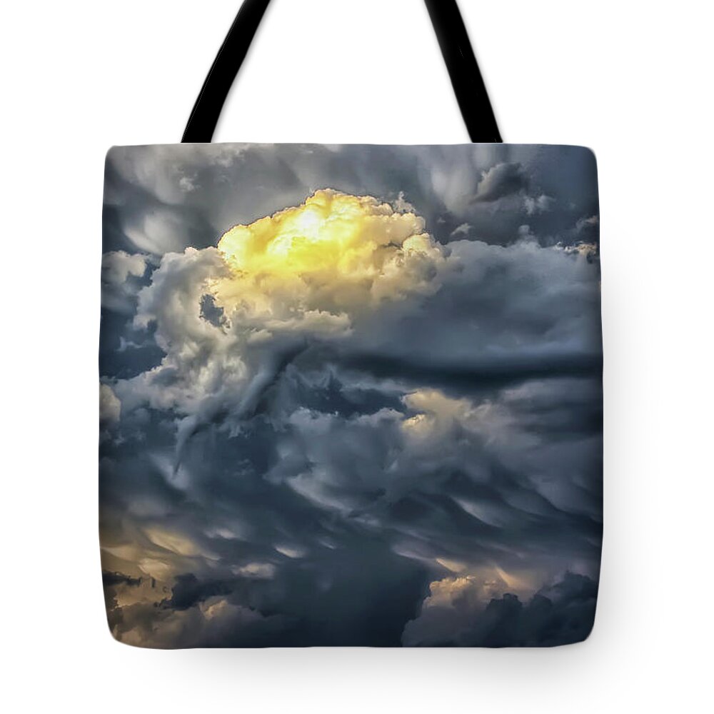Heaven Tote Bag featuring the photograph Heavens Catchlight by Steve Sullivan