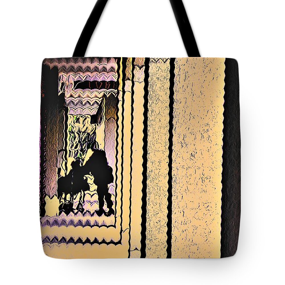 Wheelchair Tote Bag featuring the digital art Helping Hand by Addison Likins