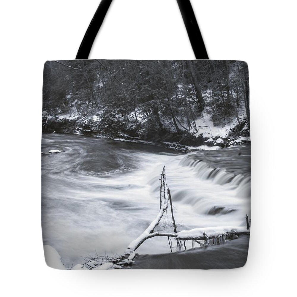  Tote Bag featuring the photograph Henry Church Rock Falls by Brad Nellis