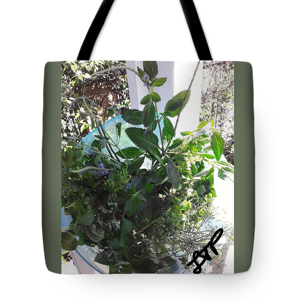 Herbs Tote Bag featuring the photograph Herbal Bouquet by Esoteric Gardens KN