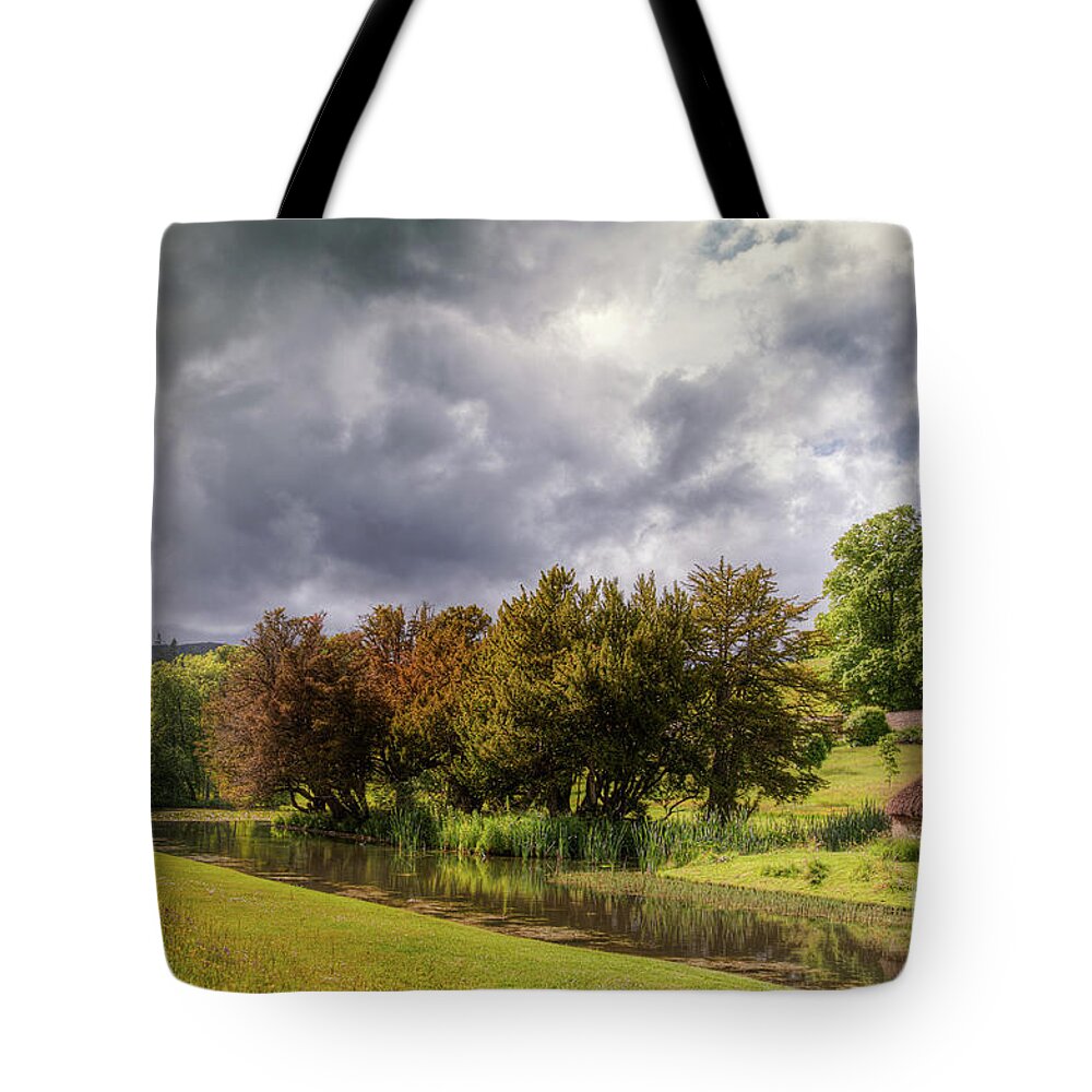 Scotland Tote Bag featuring the photograph Hercules Garden, Blair Castle by Kype Hills