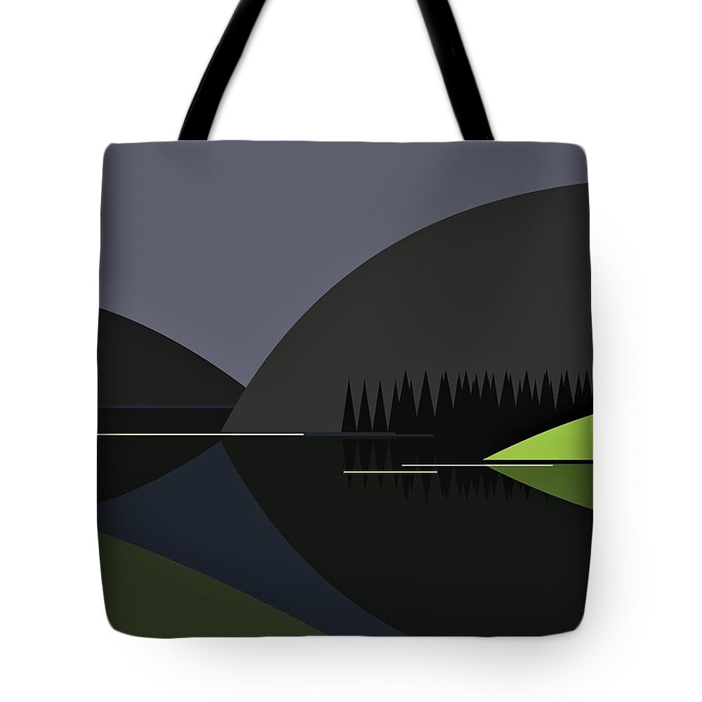 Sunshine Tote Bag featuring the digital art Here comes the sun. by Fatline Graphic Art