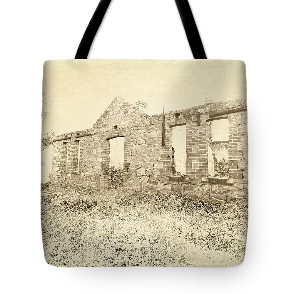 Hester Ruins Tote Bag featuring the photograph Hester Ruins, Bridgetown by Elaine Teague