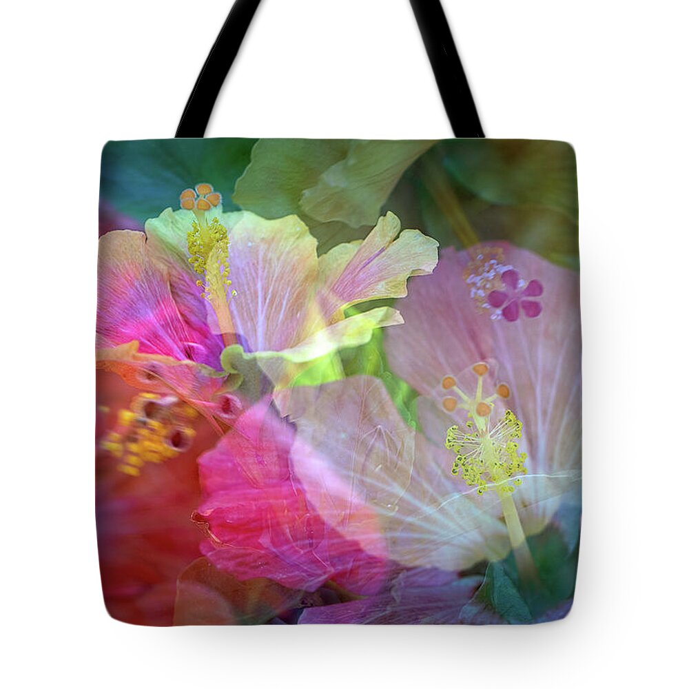 Flowers Tote Bag featuring the photograph Hibiscus by M Kathleen Warren