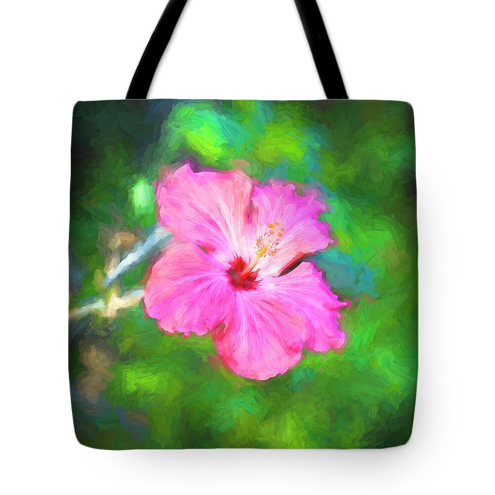 Nature Tote Bag featuring the photograph Hibiscus Painted Lady X178 by Rich Franco