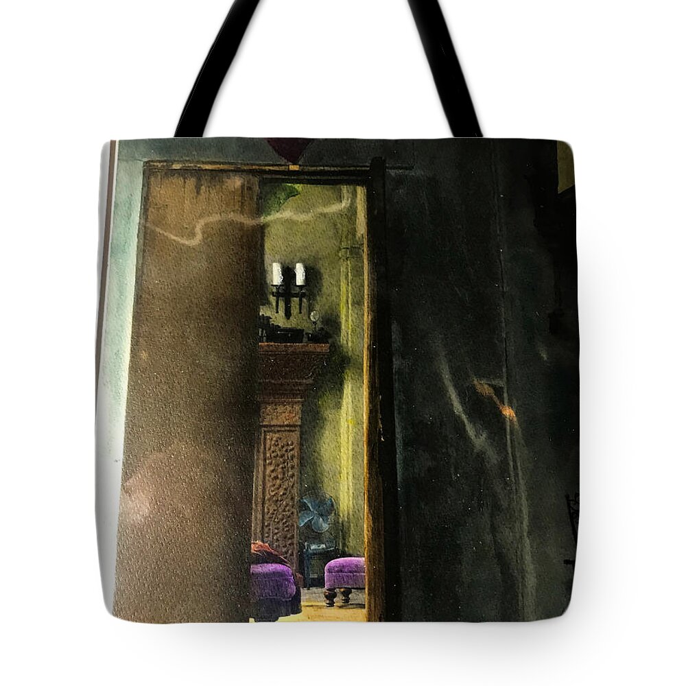 Landscape Tote Bag featuring the photograph Hidden Room by Jean Wolfrum