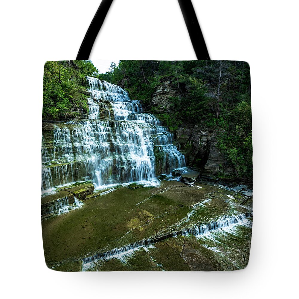 2018 Tote Bag featuring the photograph Hidden Waterall by Stef Ko