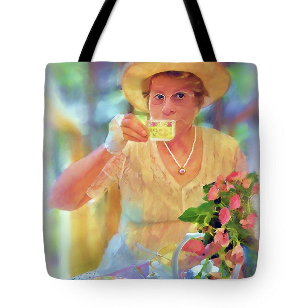 Tea Tote Bag featuring the painting High Tea by Joel Smith