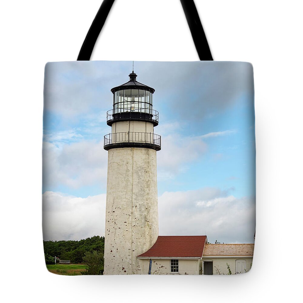 Cape Cod Lighthouse Tote Bag featuring the photograph Highland Lighthouse IV by Marianne Campolongo