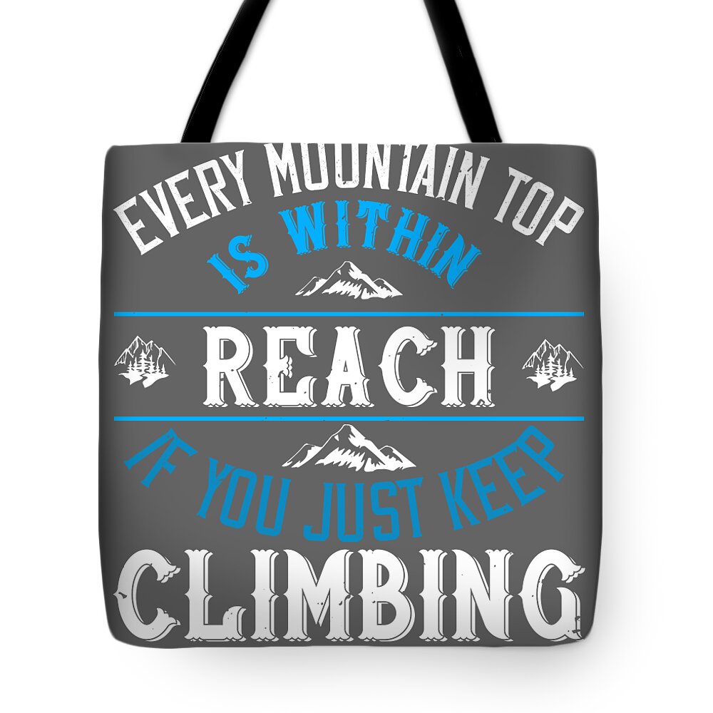 Mountain Climbing Tote Bags