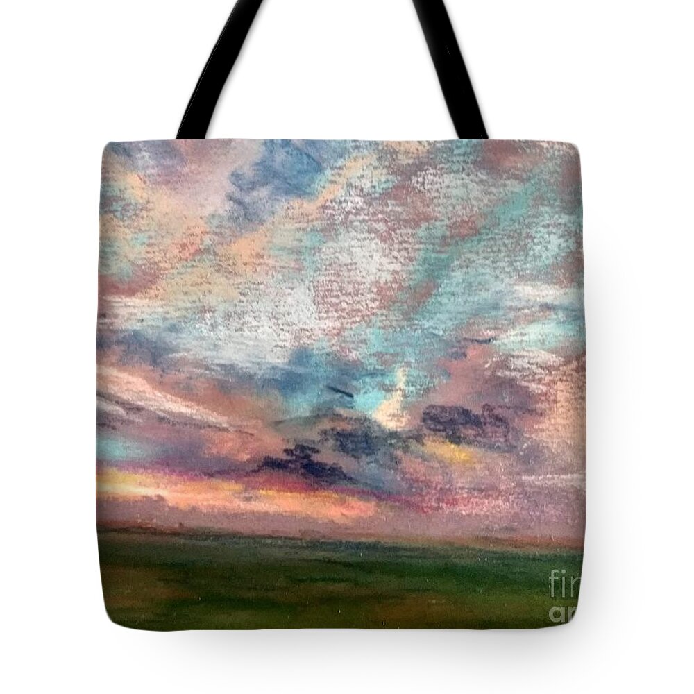 Sunset Tote Bag featuring the painting Hillsboro Sunset by Constance Gehring