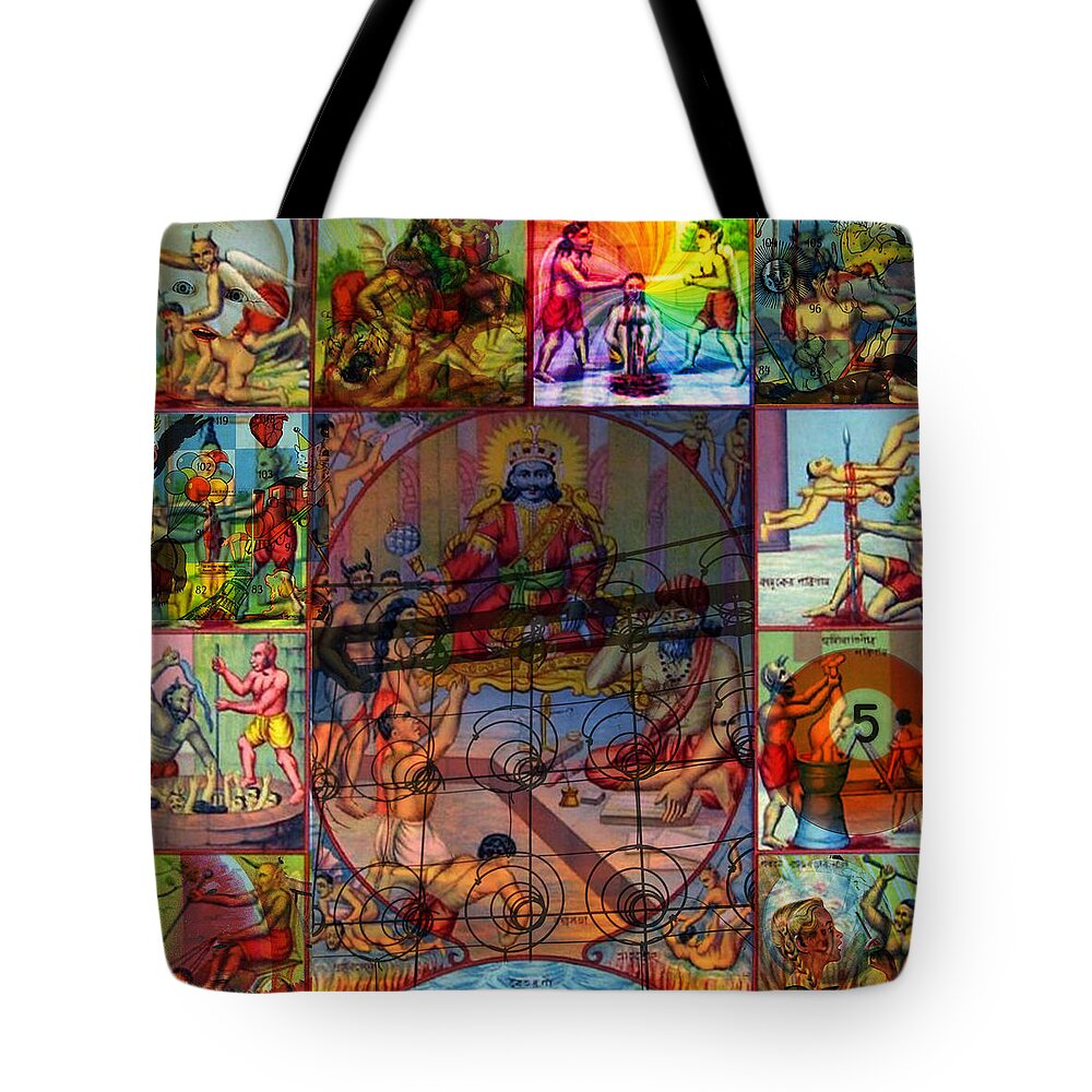Death Tote Bag featuring the photograph Hindu Hell Revisted by Perry Hoffman