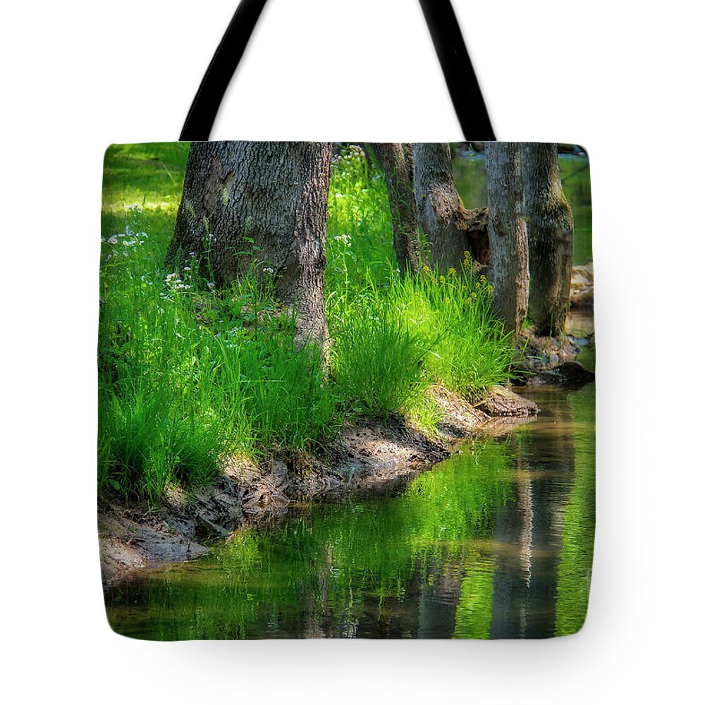 Fall Creek Tote Bag featuring the photograph Historic Fall Creek by Shelia Hunt