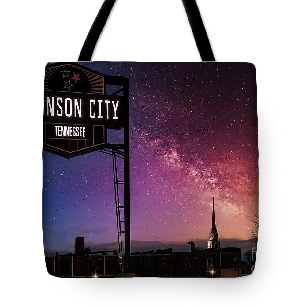 Johnson City Tote Bag featuring the photograph Historic Johnson City, Tennessee by Shelia Hunt