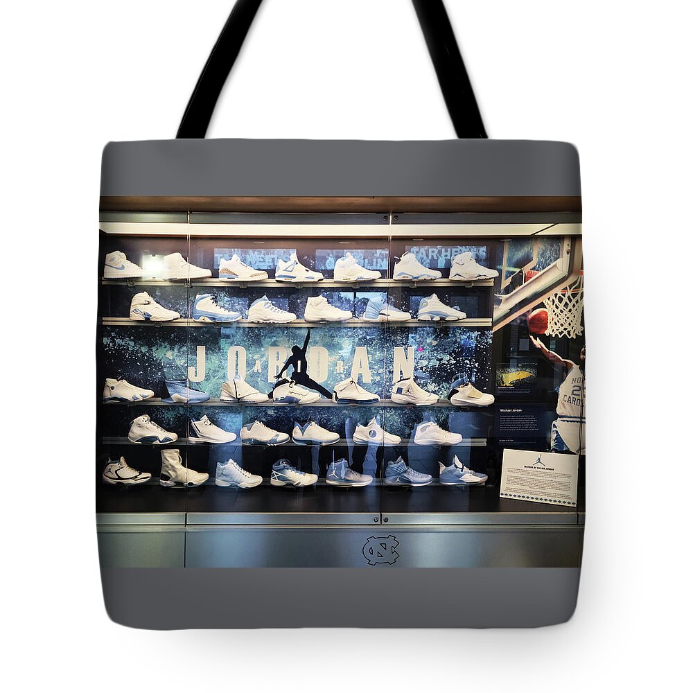 Michael Jordan Shoe Collection Tote Bag by Brian Reaves - Fine Art America