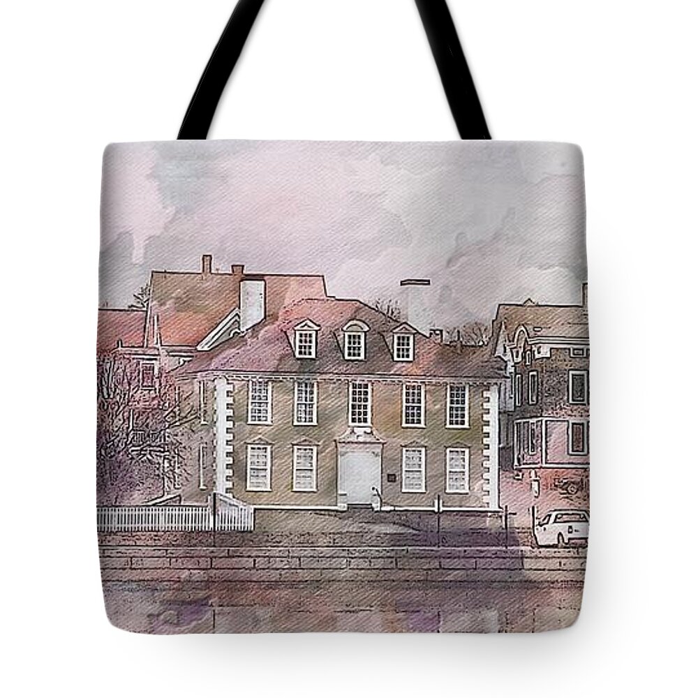 Historic Tote Bag featuring the photograph Historic Portsmouth, Nh by Marcia Lee Jones