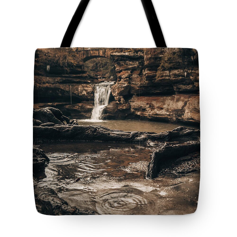 Ohio Tote Bag featuring the photograph Hocking Hills by Katie Dobies