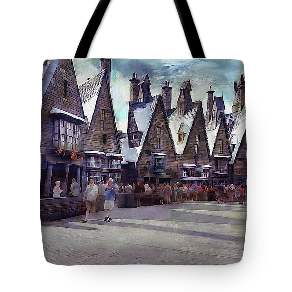 Hogsmeade Tote Bag featuring the photograph Hogsmeade Shopping by Cedric Hampton