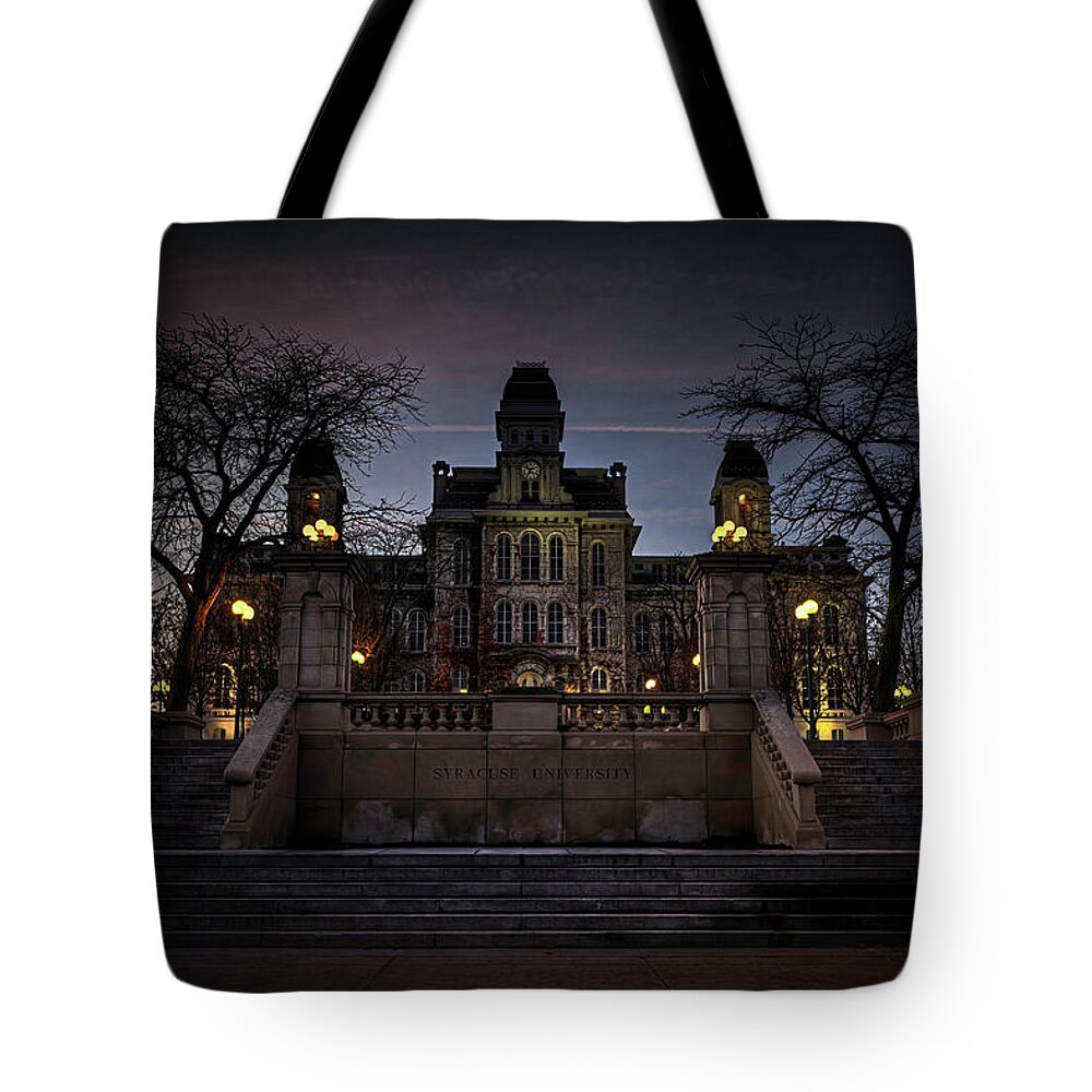 Syracuse Tote Bag featuring the photograph Hogwarts - Hall of Languages by Everet Regal