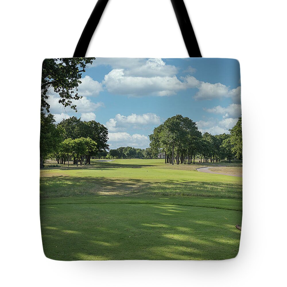 Cimarron Hills Tote Bag featuring the photograph Hole #4 by John Johnson