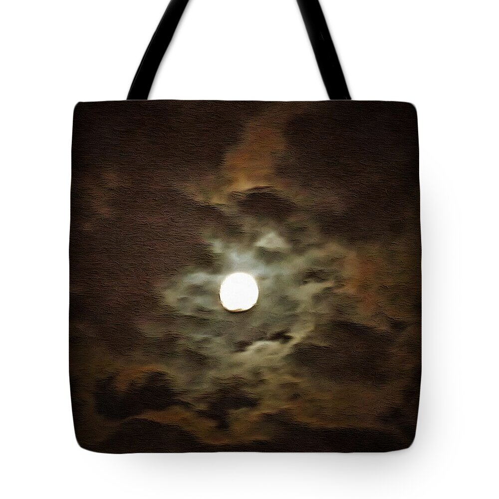 Tote Bag featuring the mixed media Hole in the Clouds by Christopher Reed