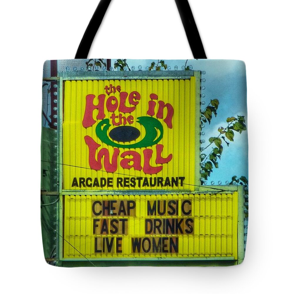 Hole In The Wall Tote Bag featuring the photograph Hole in the Wall by Gia Marie Houck
