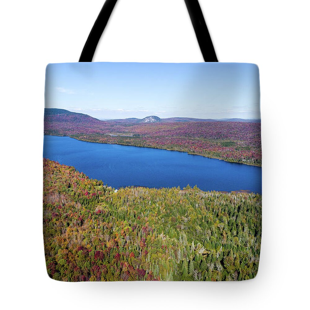 Fall Tote Bag featuring the photograph Holland Pond October 2017 by John Rowe