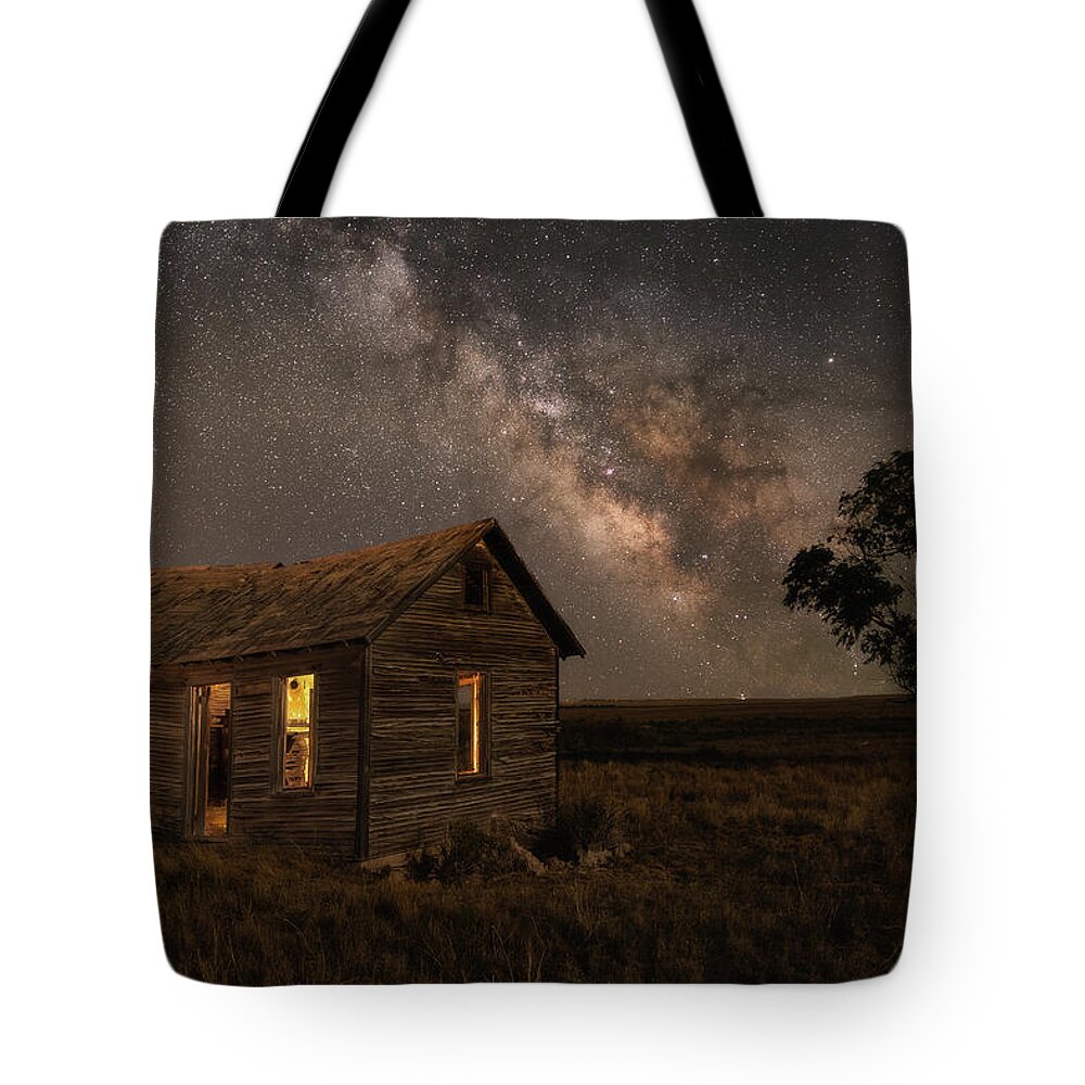 Milky Way Tote Bag featuring the photograph Home Alone by Chuck Rasco Photography