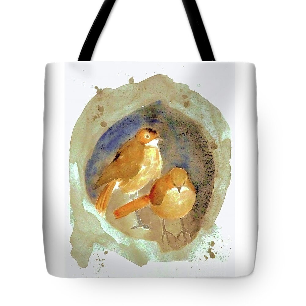 Home Tote Bag featuring the painting Home by Jasna Dragun